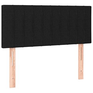 vidaXL Uzglavlje crno 80 x 5 x 78/88 cm od tkanine
