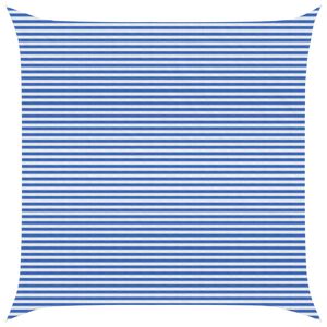 vidaXL Jedrilica za sunčevu sjenu Plava i bijela 7 x 7 m HDPE