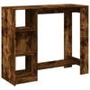 vidaXL Barski stol s policom boja hrasta 124x46x103,5 cm drveni