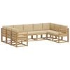 vidaXL Set vanjskih sofa 9 kom. Bijela i bež