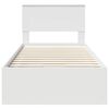 vidaXL Krevetna konstrukcija Bijelo 90 x 200 cm Inženjersko Drvo