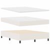 vidaXL Krevet s opruga kutije Krema i bijela 203 x 160 x 60 cm