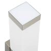 vidaXL Vanjska zidna lampa 2 pcs Srebrno 10.5 x 6 x 33 cm