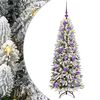 vidaXL Umjetno božićno drvce Bijela 120 cm PVC, plastika, čelik i PE