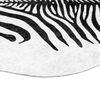 vidaXL Tepih crno-bijeli zebrasti 120 x 170 cm perivi i