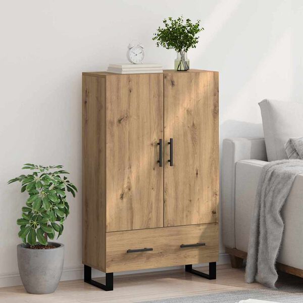 vidaXL Highboard Umjetnički hrast 69,5 x 30 x 115 cm Konstruirano drvo
