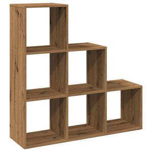 vidaXL Pregrada / regal za knjige 3 razina hrast 99x29x99 cm drveni