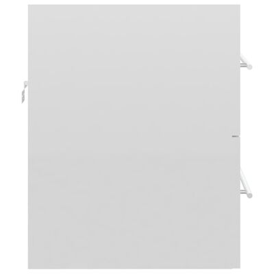 vidaXL 2-dijelni set kupaonskog namještaja od iverice sjajni bijeli
