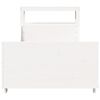 vidaXL Okvir kreveta bez madraca bijeli 100x200 cm konstruirano drvo