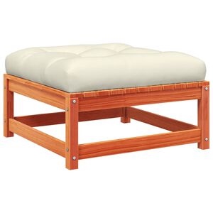 vidaXL Vrtni tabure s jastukom vo&scaron;tano smeđi od masivne borovine