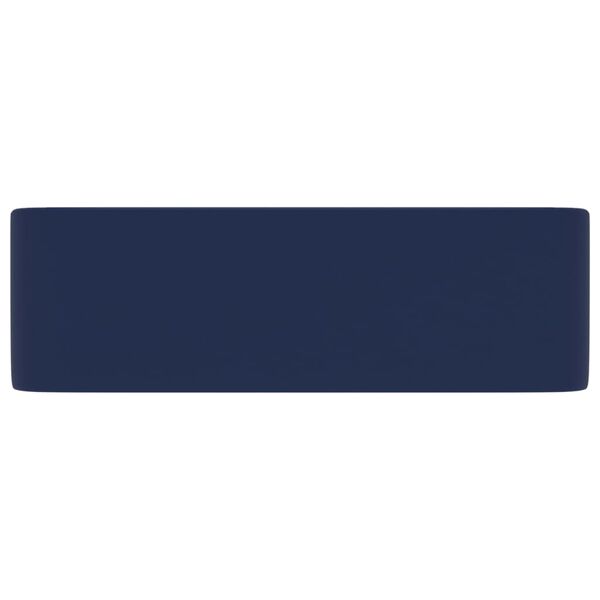 vidaXL Luksuzni umivaonik mat tamnoplavi 41 x 30 x 12 cm keramički