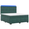 vidaXL Boxspring krevet s madracem Tamnozelena 200 x 200 cm Bar&scaron;un