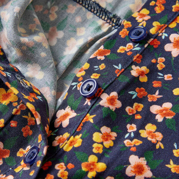 Dječja haljina s dugim rukavima modra 92