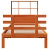 vidaXL Krevet s regalom za knjige bez madraca 100 x 200 cm od borovine
