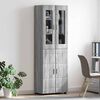 vidaXL Highboard FLORIN Siva Sonoma 60 x 35 x 182 cm Konstruirano drvo