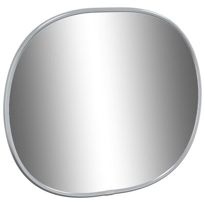 vidaXL Zidno ogledalo srebrno 30 x 25 cm