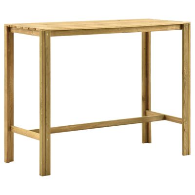 vidaXL Vrtni barski stol 140 x 60 x 110 cm od impregnirane borovine