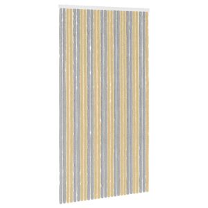 vidaXL Zavjesa protiv insekata Chenille Siva i bež 118 x 220 cm