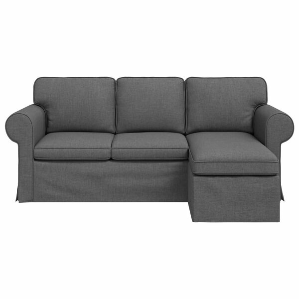 vidaXL Sofa Tamno siva