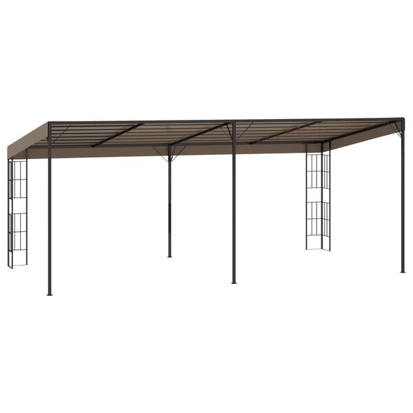 vidaXL Zidna sjenica od tkanine 6 x 3 m smeđe-siva