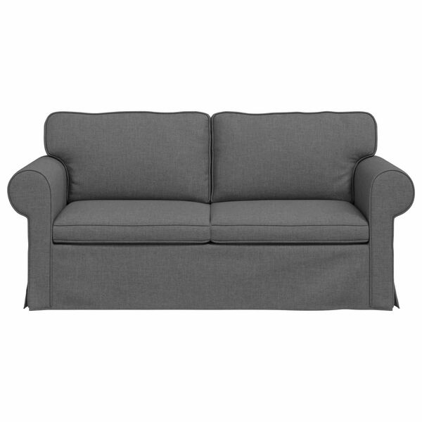 vidaXL Sofa Tamno siva 215 x 82 x 80 cm tkanina