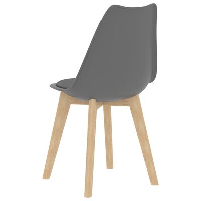 vidaXL Blagovaonske stolice 2 kom sive plastične