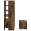 vidaXL Ormar za cipele 2 pcs Dimljeni hrast Konstruirano drvo
