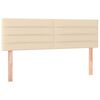 vidaXL Krevet s oprugama i madracem krem 140 x 190 cm od tkanine