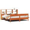 vidaXL Krevet s regalom za knjige bez madraca 200x200 cm od borovine