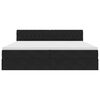 vidaXL Krevet s od storage s madracem Crna 200 x 200 cm Baršun