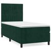 vidaXL Box spring krevet s madracem tamnozeleni 90x190 cm bar&scaron;unasti