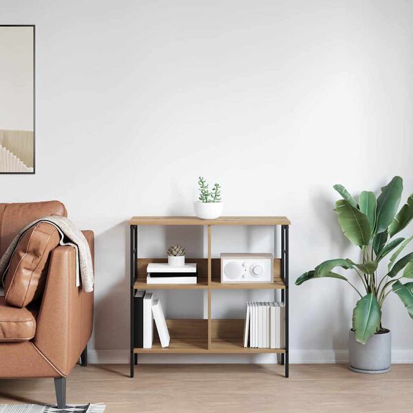 vidaXL Polica Umjetnički hrast 82 x 32 x 79 cm Konstruirano drvo