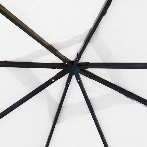 vidaXL Sjenica 4 x 4 x 3 m bijela 180 g/m&sup2;