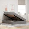 vidaXL Krevet s madracem i skladištem Sivo-smeđa 140 x 190 cm