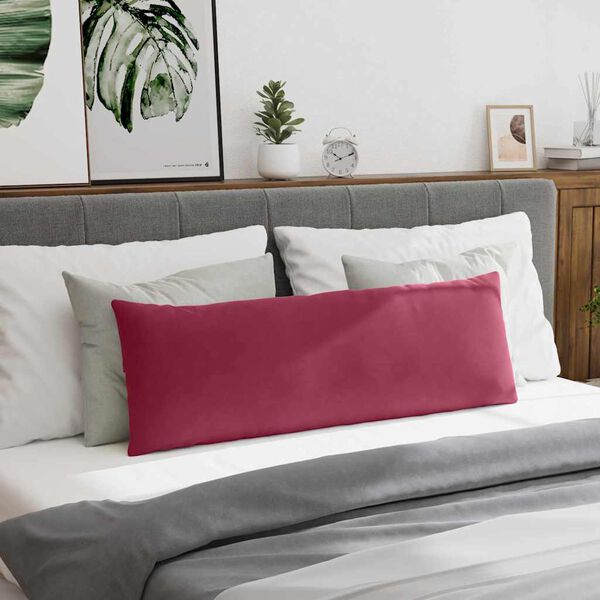 vidaXL Jastučići za sofu 2 pcs Vinska crvena 120 x 40 cm