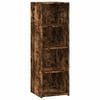 vidaXL Visoka komoda dimljeni hrast 40x41x124 cm od konstruiranog drva