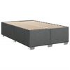 vidaXL Krevet box spring s madracem tamnosivi 120 x 190 cm tkanina