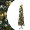 vidaXL Umjetno božićno drvce Zelena 180 cm PVC, Plastika i Čelik