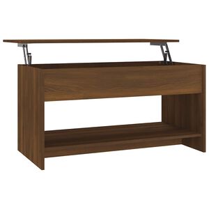 vidaXL Stolić za kavu Smeđa hrasta 102x50x52,5 cm konstruirano drvo