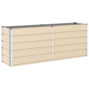 vidaXL Sadilica Slonovača 195 x 50 x 75 cm Cinkani čelik