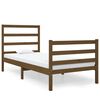 vidaXL Okvir za krevet boja meda od borovine 90 x 190 cm mali