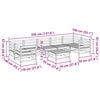 vidaXL 8-dijelni set vrtnih sofa od masivne borovine
