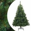 vidaXL Umjetno božićno drvce s nogom Zelena 120 cm PVC