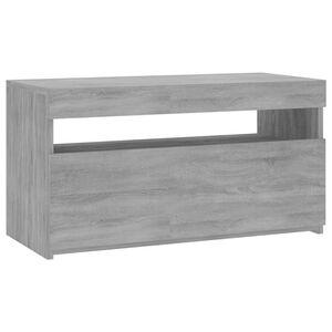 vidaXL TV ormarić s LED svjetlima siva boja hrasta 75 x 35 x 40 cm