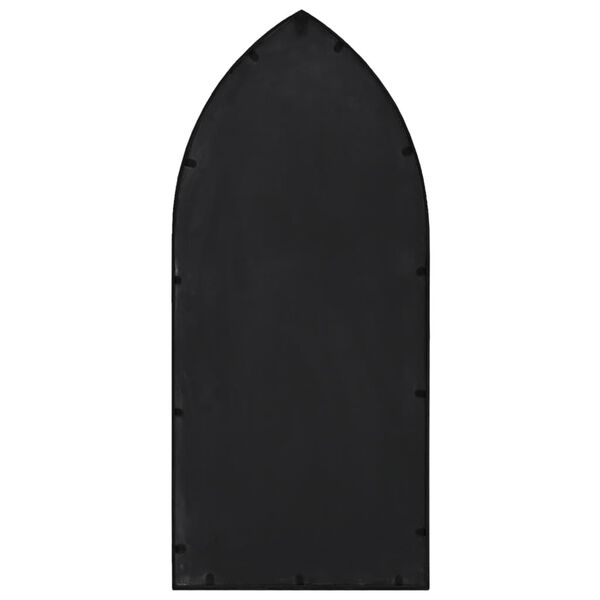 vidaXL Ogledalo crno 100 x 45 cm željezno za unutarnju upotrebu