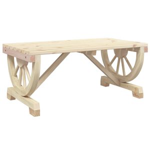 vidaXL Vrtni stolić za kavu 90 x 50 x 40 cm od masivne jelovine