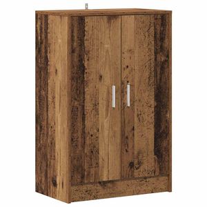 vidaXL Ormarić za cipele boja staro drvo 60x35x92 cm konstruirano drvo