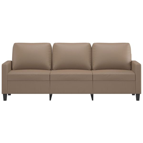 vidaXL Trosjed cappuccina 180 cm od umjetne kože