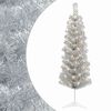 vidaXL Umjetno vitko božićno drvce 150 cm 150 LED lampica Topla bijela
