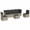 vidaXL 7-dijelni set vrtnih sofa svjetlosivi od poliratana
